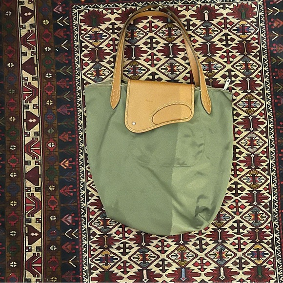 Ralph Lauren RLL Green Top Handel Tote Bag - Picture 2 of 11